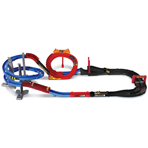 VTech Turbo Force Racers Circuito de Carreras, Pista de Acrobacias para los Coches Teledirigidos, Incluye 1 Coche Control Remoto + Mando Turbocontrol, Multicolor (3480-517522) , color/modelo surtido