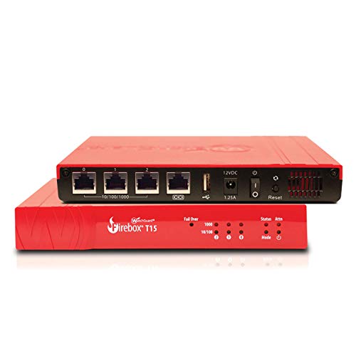 WatchGuard Firebox WGT15031-WW - Cortafuegos (400 Mbit/s, 150 Mbit/s, 160 Mbit/s, 51 BTU/h, 129955 h, WEEE, RoHS, ICSA, NRTL/C, CB) WatchGuard Firebox WGT15031-WW - Cortafuegos (400 Mbit/s, 150 Mbit/s, 160 Mbit/s, 51 BTU/h, 129955 h, WEEE, RoHS, ICSA, NRTL/C, CB)