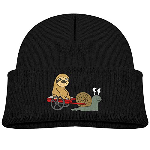 WAUKaaa Just Gonna Send It - Gorro de punto para niños, diseño de hip-hop, cálido