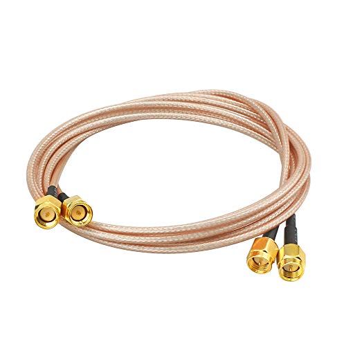 WayinTop 2pcs SMA Macho a SMA Macho Conector Cable de Extensión RG316 WiFi RF Coaxial Coax Cable para Wi-Fi Antena Repetidores Cable de Extensión de Señal de Radio (100CM) WayinTop 2pcs SMA Macho a SMA Macho Conector Cable de Extensión RG316 WiFi RF Coaxial Coax Cable para Wi-Fi Antena Repetidores Cable de Extensión de Señal de Radio (100CM)