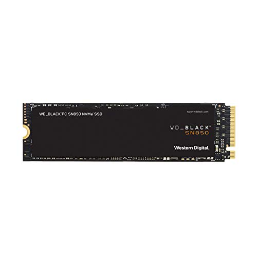 WD Black SN850 de 1 TB SSD interna para juegos, tecnología PCIe Generación 4, velocidades de lectura de hasta 7000 MB/s, M.2 2280, 3D NAND WD Black SN850 de 1 TB SSD interna para juegos, tecnología PCIe Generación 4, velocidades de lectura de hasta 7000 MB/s, M.2 2280, 3D NAND