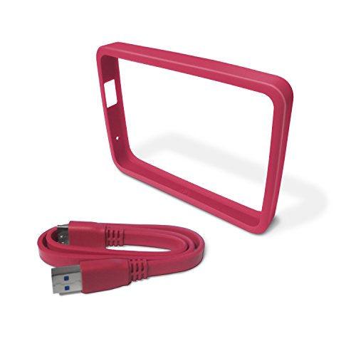 WD Grip Pack - Marco de goma y cable USB 3.0 para My Passport Ultra 1TB, fucsia WD Grip Pack - Marco de goma y cable USB 3.0 para My Passport Ultra 1TB, fucsia