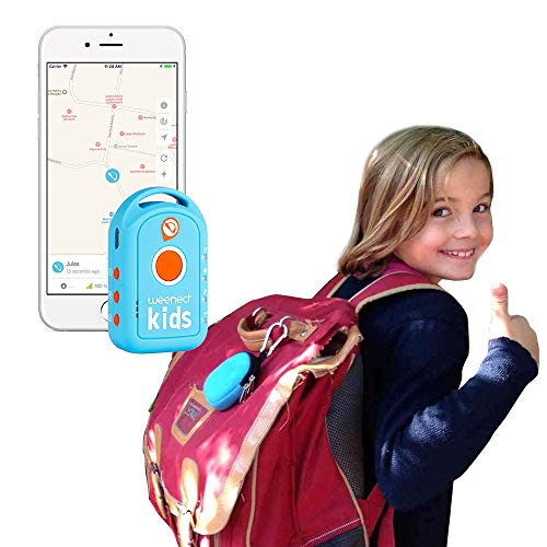 Weenect Kids - Localizador gps para niños con batería de larga duración y teléfono de emergencia