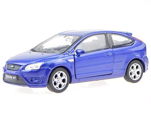 Welly Ford Focus ST 42378 - Coche de 3 puertas (escala 1:34), color azul Welly Ford Focus ST 42378 - Coche de 3 puertas (escala 1:34), color azul