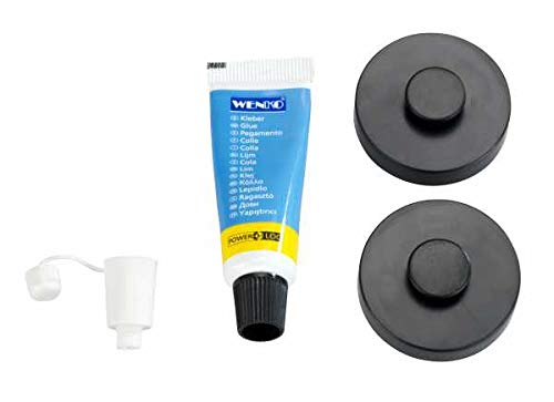 Wenko 23890100 Power-Loc - Adaptador de plástico para fijar sin taladrar (4 x 1.5 x 4 cm), color negro Wenko 23890100 Power-Loc - Adaptador de plástico para fijar sin taladrar (4 x 1.5 x 4 cm), color negro