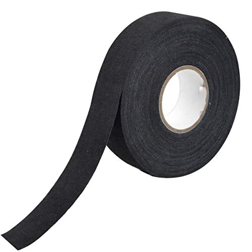 WEONE Cinta de Hockey, 23m Cinta Adhesiva Hockey, Antideslizante Raqueta de Tenis Cinta para Agarre Bádminton, Raqueta Ping Pong, Cuerda Saltar, Palo Golf, Caña de Pescar (Negro)