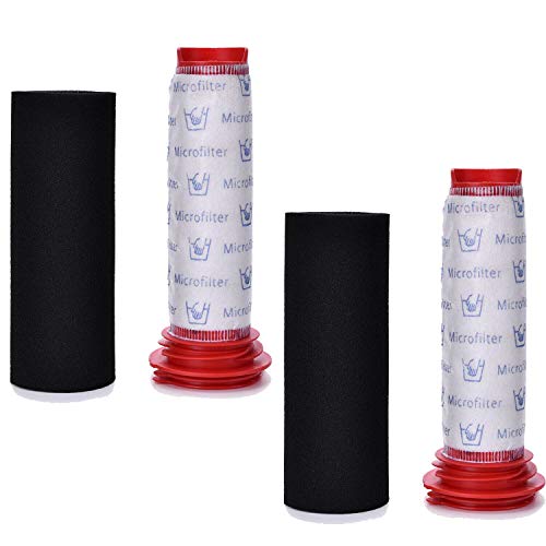 Wessper Filtros Lavables para Aspiradora Escoba Bosch Athlet BBH625W60 BCH6ZOOO Zoo'o ProAnimal, Pack Incluye 2 Filtros Lavables + 2 Espumas Wessper Filtros Lavables para Aspiradora Escoba Bosch Athlet BBH625W60 BCH6ZOOO Zoo'o ProAnimal, Pack Incluye 2 Filtros Lavables + 2 Espumas