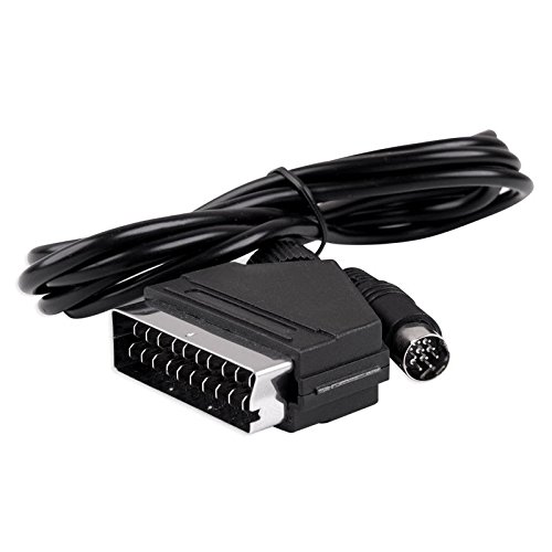 WiCareYo 6 pies 1,8 m RGB cable de cable AV Scart para Sega Saturn Games Console