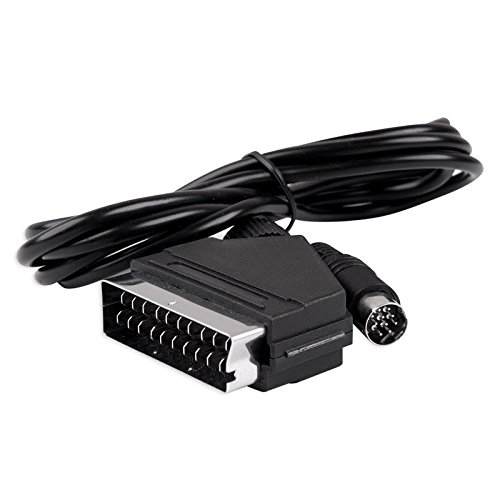 WiCareYo 6 pies 1,8 m RGB cable de cable AV Scart para Sega Saturn Games Console WiCareYo 6 pies 1,8 m RGB cable de cable AV Scart para Sega Saturn Games Console