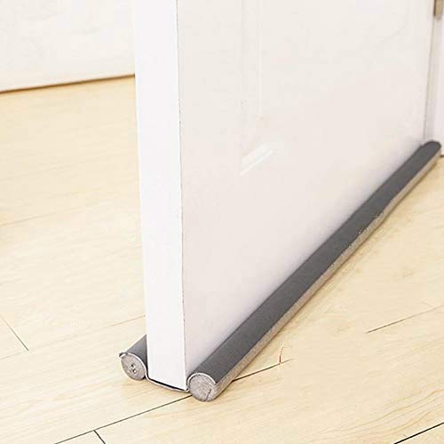 WILLBAN - Tope para puertas en color gris - Se puede cortar a medida - Protección de doble cara contra corrientes de aire - Tira flexible de sellado para la parte inferior de la puerta WILLBAN - Tope para puertas en color gris - Se puede cortar a medida - Protección de doble cara contra corrientes de aire - Tira flexible de sellado para la parte inferior de la puerta