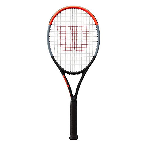 Wilson Raqueta de tenis, Clash 100UL, Unisex, Adulto, Empuñadura: 4 1/4'', Grafito, Negro/gris/rojo, WR015810U2