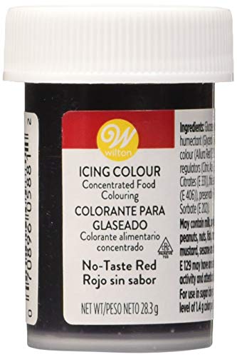Wilton Colorante Alimenticio para Glaseado en Pasta, 28.3g, Color Rojo sin Sabor, 04-0-0048 Wilton Colorante Alimenticio para Glaseado en Pasta, 28.3g, Color Rojo sin Sabor, 04-0-0048