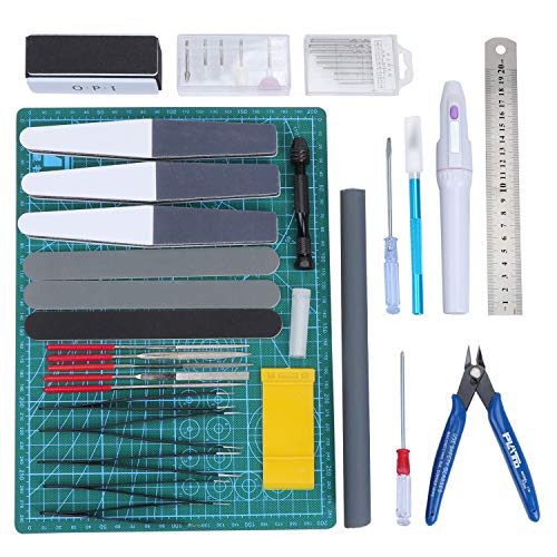 WiMas 33PCS Gundam Modeler Builder's Tools, Gundam Herramientas de Modelismo, Hobby Building Craft Set