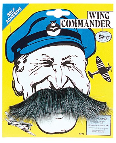 Wing Commander Moustache (accesorio de disfraz)