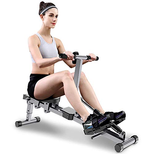 WJZJ Máquina de Remo de Casa Ajustable, Máquina Practicar el Remo para Pérdida De Peso, Peso Máximo del Usuario 150 Kg, Aparato de Fitness para casa PlegableRowing Machine WJZJ Máquina de Remo de Casa Ajustable, Máquina Practicar el Remo para Pérdida De Peso, Peso Máximo del Usuario 150 Kg, Aparato de Fitness para casa PlegableRowing Machine