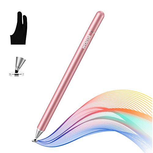 WOEOA Lápiz Stylus Capacitivo Universal, Stylus Pen 2 in 1 Bolígrafos Digitales para Pantalla Táctil Ipads, iPad Mini,Samsung,Teléfonos móviles,Smartphones y Tabletas(con Dibujo Guante) WOEOA Lápiz Stylus Capacitivo Universal, Stylus Pen 2 in 1 Bolígrafos Digitales para Pantalla Táctil Ipads, iPad Mini,Samsung,Teléfonos móviles,Smartphones y Tabletas(con Dibujo Guante)