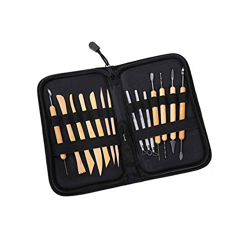 Wohlstand Herramientas Arcilla -14 Herramientas de modelado en diferentes tamaños y formas - Ideal para Arcilla, Polimérica, Cerámica - Perfecto para DIY Arte Cerámica Carpintería Principiantes Wohlstand Herramientas Arcilla -14 Herramientas de modelado en diferentes tamaños y formas - Ideal para Arcilla, Polimérica, Cerámica - Perfecto para DIY Arte Cerámica Carpintería Principiantes