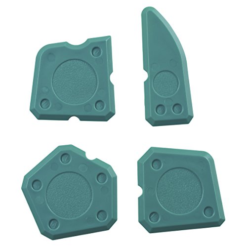 Wolfcraft 4369000 SP 100-juego.de.perfilador Piezas, de Juntas de Silicona con Diversos radios y perfiles Pack 4, Verde