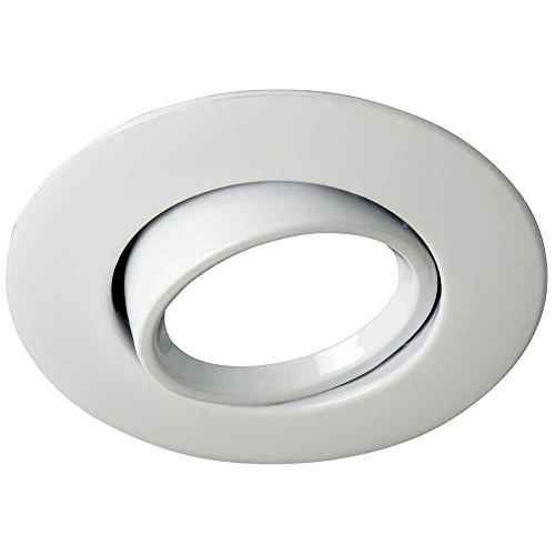 Wonderlamp Foco empotrable para el techo ROUND II color blanco. Ojo de buey basculante 45º. Incluye portalámparas GU10. 220v. Diámetro 10 cm.