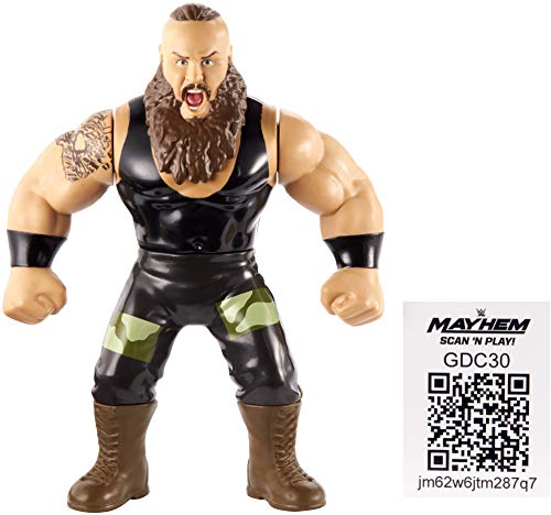 WWE Retro Aplicación Braun Strowman Figura Serie 8 4.5 " Lucha Libre Mattel Figura