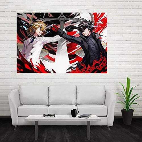 wZUN Arte de Pared Lienzo Pintura HD imágenes Impresas Cartel de Personajes de Anime japonés Sala de Estar decoración del hogar 60x80cm Sin Marco