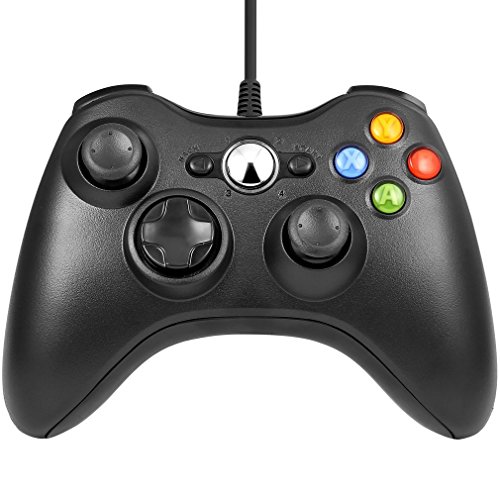 Xbox 360 Game Controller USB Wired Gamepad Game Joystick Joypad for Microsoft & Windows PC (Black) Xbox 360 Game Controller USB Wired Gamepad Game Joystick Joypad for Microsoft & Windows PC (Black)