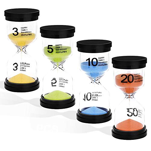 XCOZU Reloj de Arena, 4 Colores Relojes de Arena Niños Cepillo de Dientes, Reloj de Arena 3 Minutos 5 Minutos 10 Minutos 20 Minutos para Aula/Juego/Oficina/Hogar/Decoracion XCOZU Reloj de Arena, 4 Colores Relojes de Arena Niños Cepillo de Dientes, Reloj de Arena 3 Minutos 5 Minutos 10 Minutos 20 Minutos para Aula/Juego/Oficina/Hogar/Decoracion