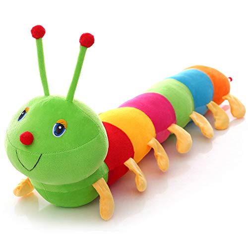 XHONG Juguete de oruga de peluche, almohada de oruga de peluche para niños y adultos de 50 cm XHONG Juguete de oruga de peluche, almohada de oruga de peluche para niños y adultos de 50 cm