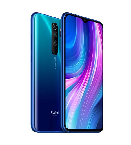 Xiaomi Redmi Note 8 Pro - Smartphone de 6.53" FHD+ (6 GB RAM, 64 GB ROM, cámara cuádruple de 64 MP, MTK Helio G90T, 4G, batería de 4500 mAh) Ocean Blue