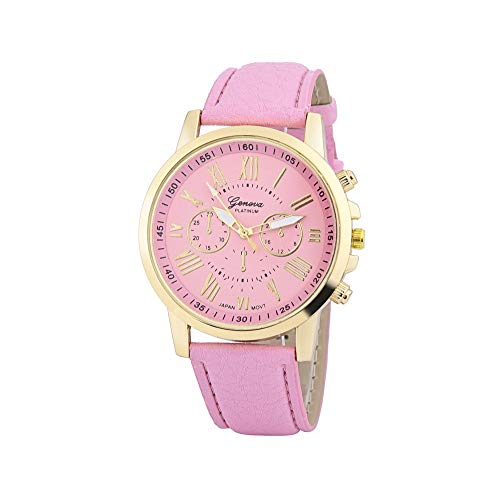 Xinantime Relojes Pulsera Mujer,Xinan Cuarzo Romana Cuero de Imitación Relojes Regalo (Rosa) Xinantime Relojes Pulsera Mujer,Xinan Cuarzo Romana Cuero de Imitación Relojes Regalo (Rosa)