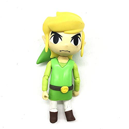 XINFA Figura de Zelda The Legend of Zelda Link Majora'S Mask Juego Legend of Zelda PVC 10CM Q Ver. Figura de acción de muñeca de Juguete Zelda Link