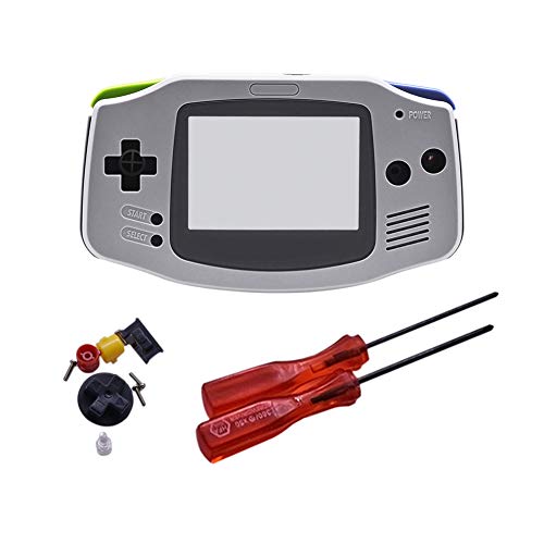 Xingsiyue Reemplazo Lleno Housing Cáscara Cubrir Caso Piezas de Reparación Set w/Lente&Destornillador para Nintendo Gameboy Advance GBA Consola Xingsiyue Reemplazo Lleno Housing Cáscara Cubrir Caso Piezas de Reparación Set w/Lente&Destornillador para Nintendo Gameboy Advance GBA Consola