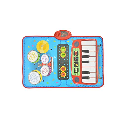 XINRUIBO Tambor Tambor Tambor Teclado Video Juego Manta música Juguete Instrumento Musical Azul Tambor electronico (Color : Blue) XINRUIBO Tambor Tambor Tambor Teclado Video Juego Manta música Juguete Instrumento Musical Azul Tambor electronico (Color : Blue)