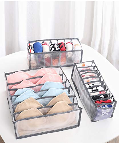 xutong 3 PiezasOrganizador De Cajones Ropa Interior,Ropa Interior Plegable Organizador de Armario Plegable cajón,para Almacenar Calcetines, Bufandas, Sujetador xutong 3 PiezasOrganizador De Cajones Ropa Interior,Ropa Interior Plegable Organizador de Armario Plegable cajón,para Almacenar Calcetines, Bufandas, Sujetador