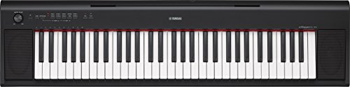 Yamaha NP-12 Piaggero - Teclado digital portátil sencillo y elegante con 61 teclas, para aficionados y principiantes, color negro