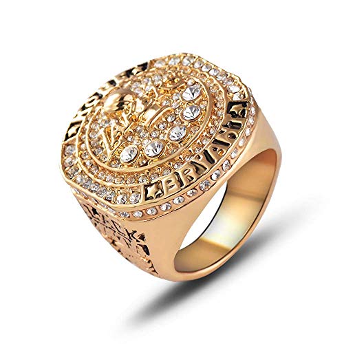 YF Anillos de Campeonato 2016 Lakers Kobe Bryant 20 Aniversario Jubilación para Fanáticos Día de San Valentíndorado, 9