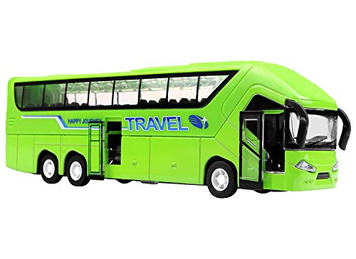 YIJIAOYUN 21cm aleación Diecast vehículos de Juguete Molde con Luces y música / 1:50 Escala Pull-Back Motor Coach Autobús YIJIAOYUN 21cm aleación Diecast vehículos de Juguete Molde con Luces y música / 1:50 Escala Pull-Back Motor Coach Autobús
