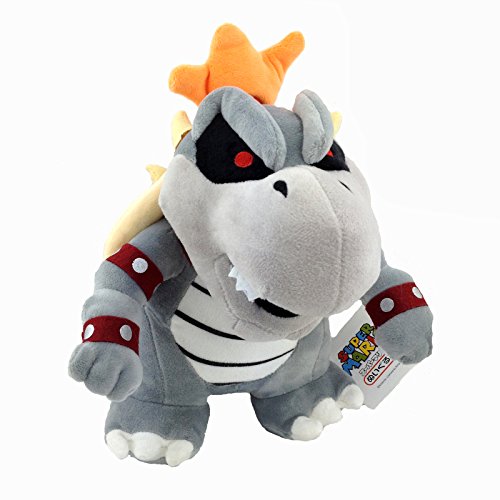 Yijinbo Super Mario Bros Sec Bowser Squelette Koopa Peluche Animal Peluche 22,9 cm