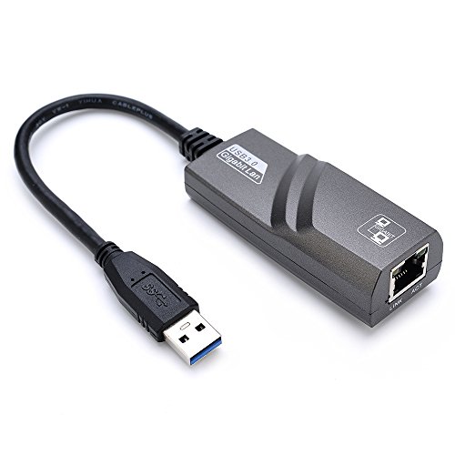 Yizhet Adaptador de Red USB Super Velocidad USB 3.0 to RJ45 10/100/1000MGigabit Ethernet para PC o Portátiles de Windows 10, 8, 7, XP, Vista, Mac OS,Adaptador de Red Network Cable Yizhet Adaptador de Red USB Super Velocidad USB 3.0 to RJ45 10/100/1000MGigabit Ethernet para PC o Portátiles de Windows 10, 8, 7, XP, Vista, Mac OS,Adaptador de Red Network Cable