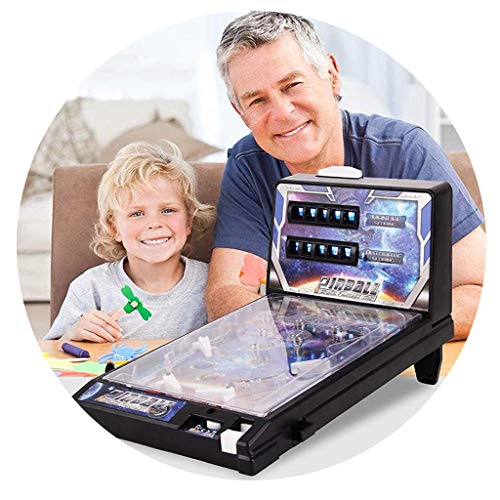 YJKDM Space Super Pinball Game, Juguete para niños 42x24.5x27cm, máquina de Pinball de Rompecabezas para Padres e Hijos de 4-8 años, máquina de Pinball electrónica