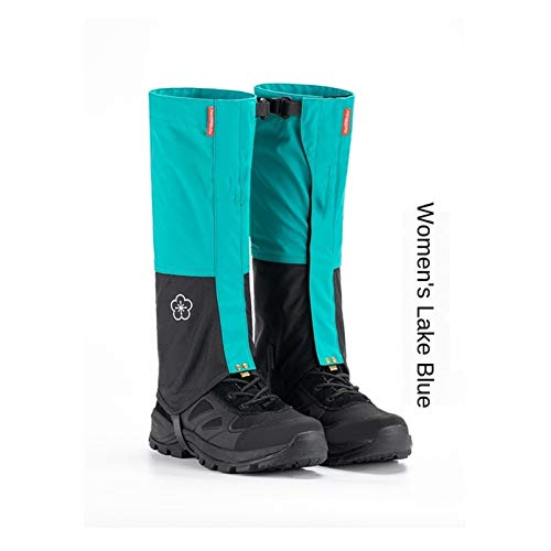 YLJY Vagones Senderismo al Aire Libre Senderismo Senderismo Zapatos Cubierta Camping Senderismo Roca Escalada Ski Botas Impermeables secuestradas Pierna de Nieve Cálido (Color : Women Lake Blue)