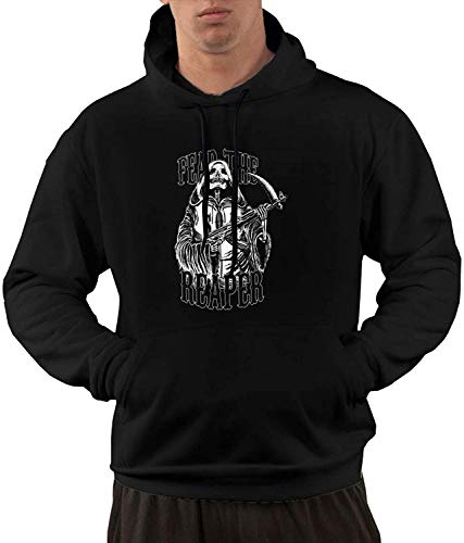 Yougou Fear The Reapers Men¡¯s Heavyweight Light Dark Pullover Long Sleeve Hoddie Hooded Sweatshirt