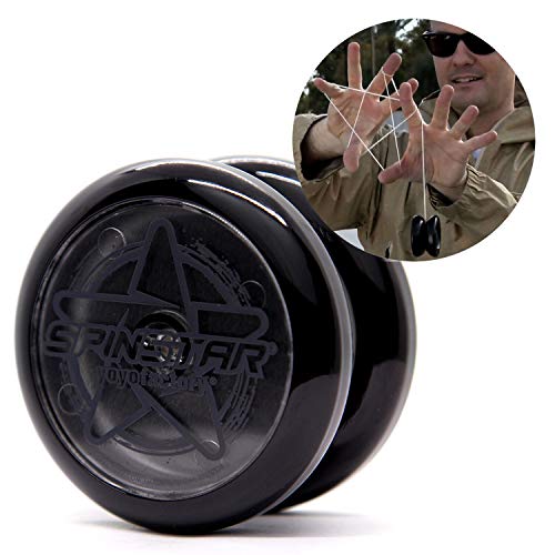 YoyoFactory SPINSTAR Yo-Yo - Negro (Genial para Principiantes, Juego Yoyo Moderno, Cuerda e Instrucciones Incluidas) YoyoFactory SPINSTAR Yo-Yo - Negro (Genial para Principiantes, Juego Yoyo Moderno, Cuerda e Instrucciones Incluidas)
