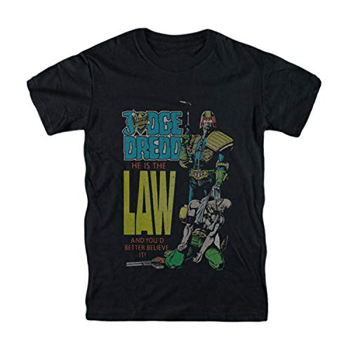 YR Judge Dredd T-Shirt He Is The Law Number #1 Comic-Movie -