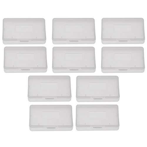 Yunir 10Pcs Cartridge Case para GBA, 6.5 * 4 * 0.8cm Transparente ABS Anti Dust Cover Game Game para Nintendo Game Boy Advance GBA