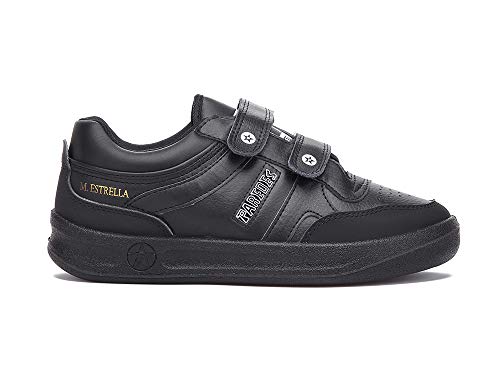 Zapatilla Soft Negro Paredes Estrella Velcro - Velcro - Talla 41