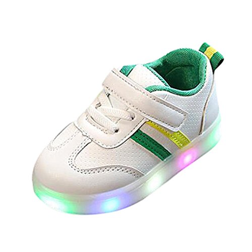 Zapatillas Unisex Niños K-youth Zapatos LED Niños Niñas Zapatillas Niño Zapatillas de Rayas para Bebés Zapatillas de Deporte Antideslizante Zapatillas con Luces para Niñas Niños (21 EU, Verde) Zapatillas Unisex Niños K-youth Zapatos LED Niños Niñas Zapatillas Niño Zapatillas de Rayas para Bebés Zapatillas de Deporte Antideslizante Zapatillas con Luces para Niñas Niños (21 EU, Verde)