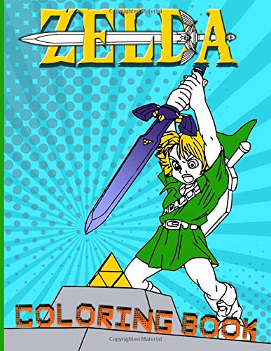 Zelda Coloring Book: Coloring Books For Adults, Tweens (Many Pages Bring Happiness)