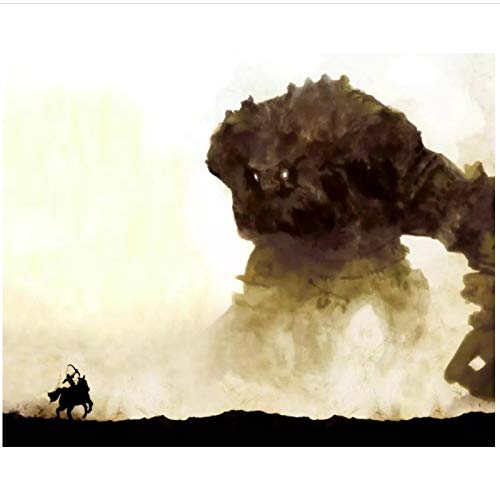 ZGHDHR Shadow Of The Colossus Game Art Print Poster para sala de estar dormitorio decoración del hogar pinturas de decoración de pared -60x90 Cm sin marco