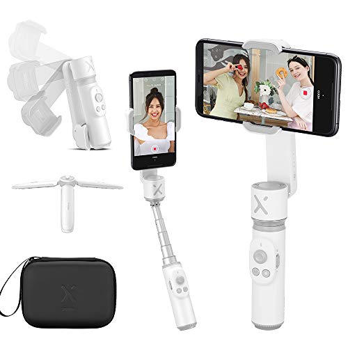 Zhiyun Smooth X Smartphone Selfie Stick Gimbal Estabilizador,Mano Móvil Gimbal para iPhone 11 Samsung Huawei Android/iOS, Extensible Selfie Stick Edición Video para Live-Streaming Vlogging Youtube